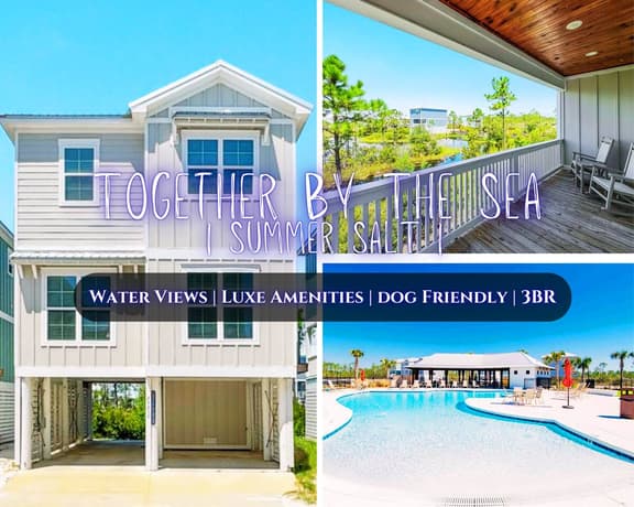 Together By The Sea @ Summer Salt" | Pool*Walk To Beach & Restaurants*Water Views*Luxe Amenities*3BR/4BA*Sleeps 9*Dog Friendly