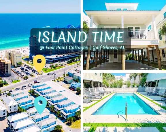 Island Time" @ East Point Cottages | 2 Minute Walk To Beach*Gorgeous Pool*3BR*Sleeps 12